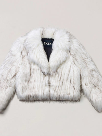 Cross Relic Wilderness Hunter Cropped Faux Fur Jacket