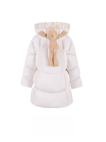 Lightweight Hooded Mid-Length Down Coat