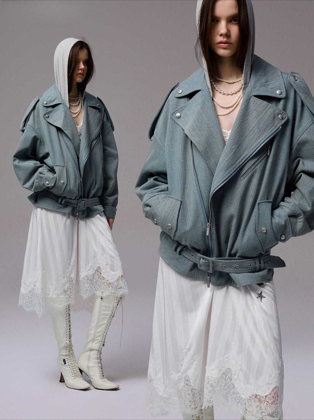 Washed Vintage Denim Jacket - CHINASQUAD