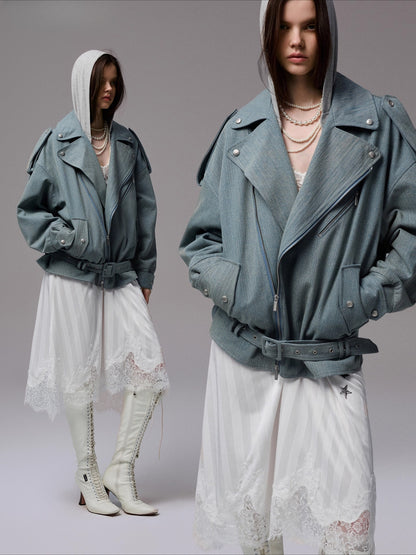 Washed Vintage Denim Jacket - CHINASQUAD