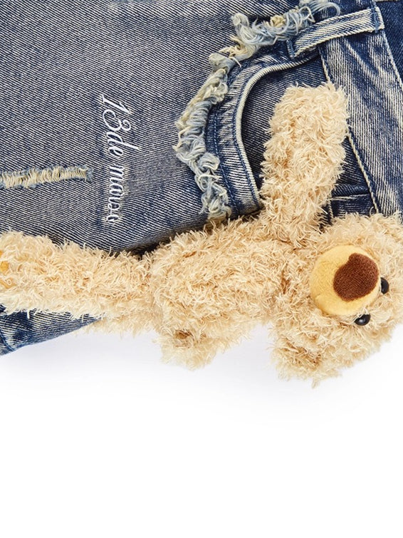 Vintage Washed Denim Short