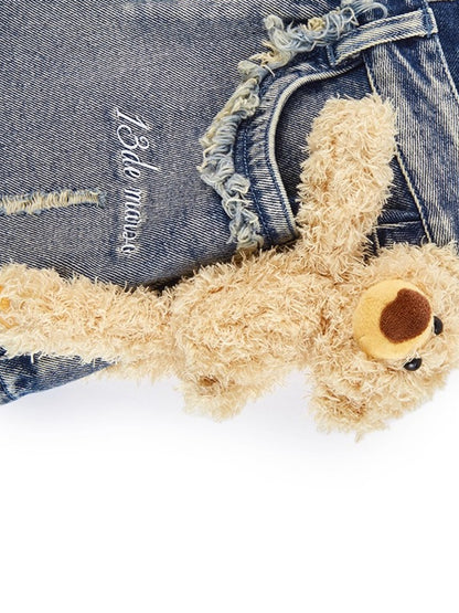 Vintage Washed Denim Short