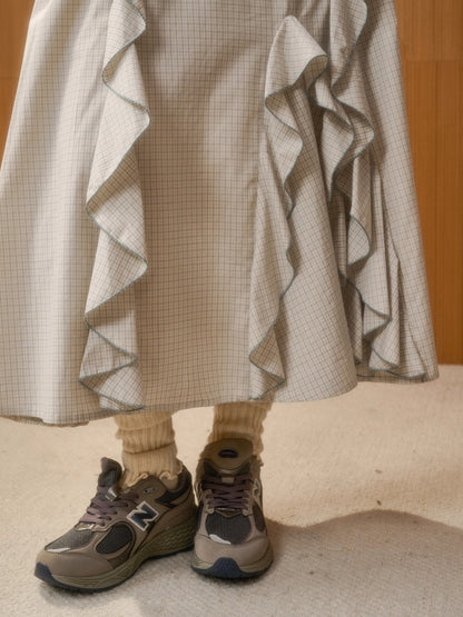 Organic Cotton Gingham Blouse Set