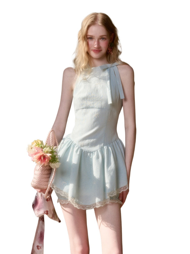 Summer Cool Sea Salt Blue Dress - CHINASQUAD