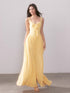 YZZI HE Mist Veil Muse Lace Knit Split Maxi Dress – view 2