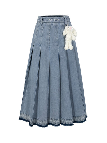 Pleated Vintage Long Skirt