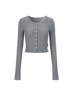 Gray Cardigan / S