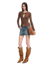 Fake Two-Piece Perth Knit Cardigan - CHINASQUAD