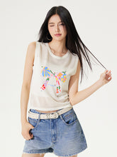 Bowknot Hollow Out Tencel Tank Top - CHINASQUAD