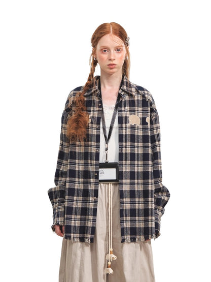 Fun Tassel Plaid Shirt