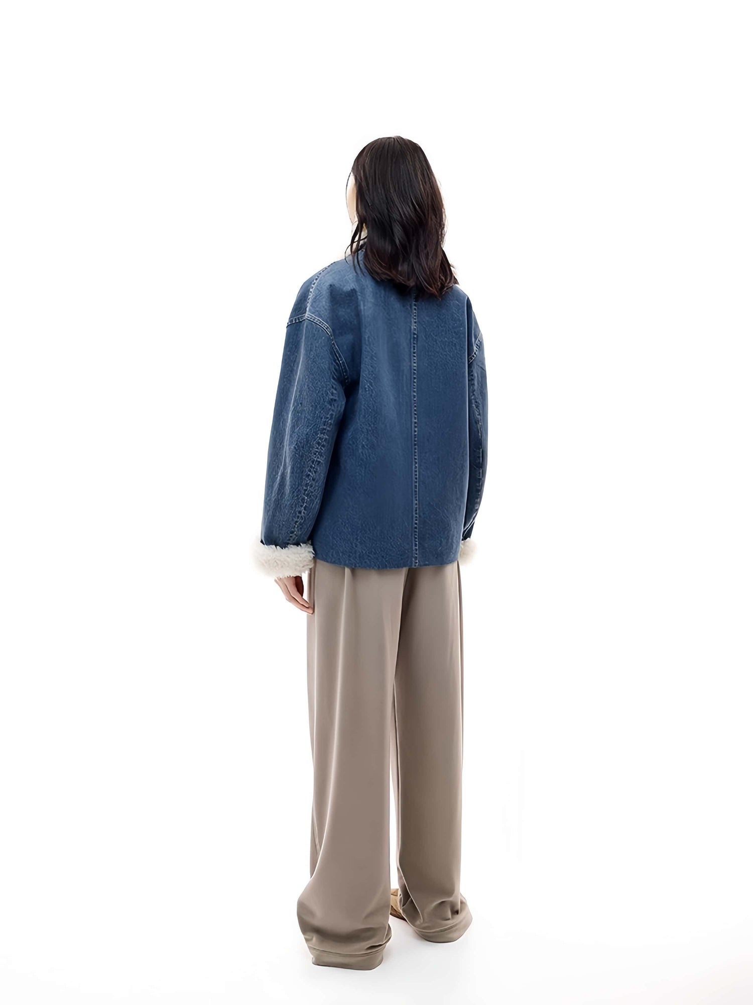 Cotton Denim Padded Jacket