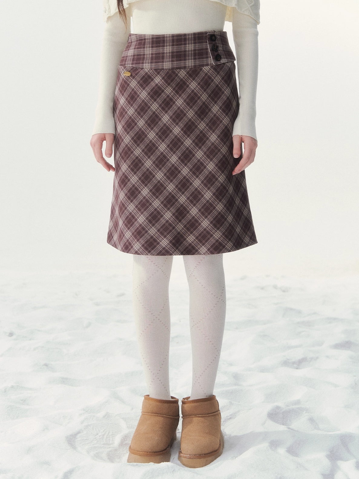 Sunset Park Retro Midi Skirt