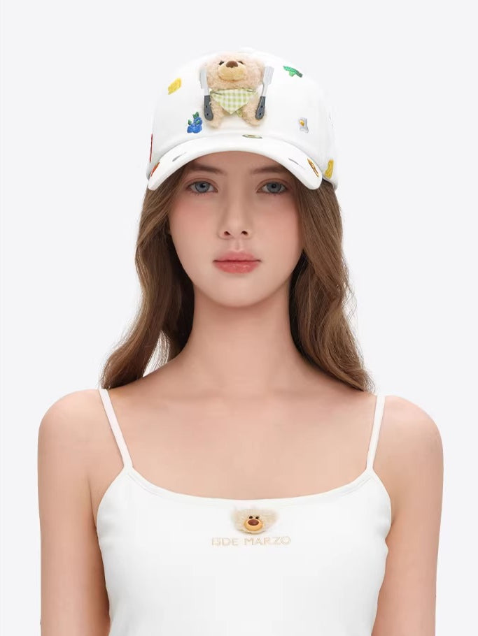Breakfast Embroidery Baseball Cap