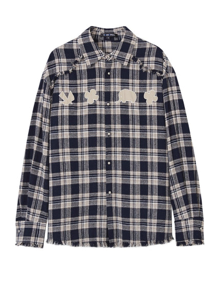 Fun Tassel Plaid Shirt