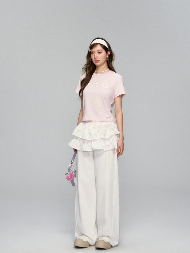 White Scimitar Shaped Slimming Jeans