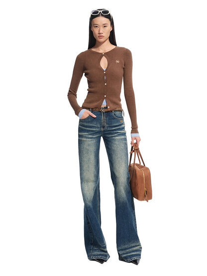 Fake Two-Piece Perth Knit Cardigan - CHINASQUAD