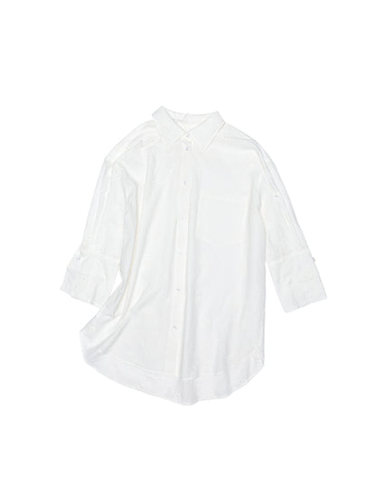 Medium-Sleeve Jacquard Shirt &amp; Shorts Set - CHINASQUAD