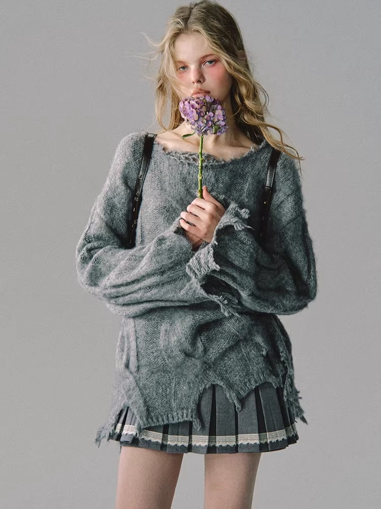 Vintage Preppy Low-Rise Pleated Mini Skirt