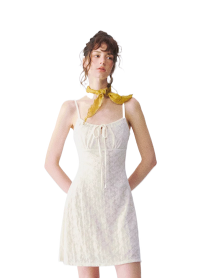 Jacquard Texture Slip Dress