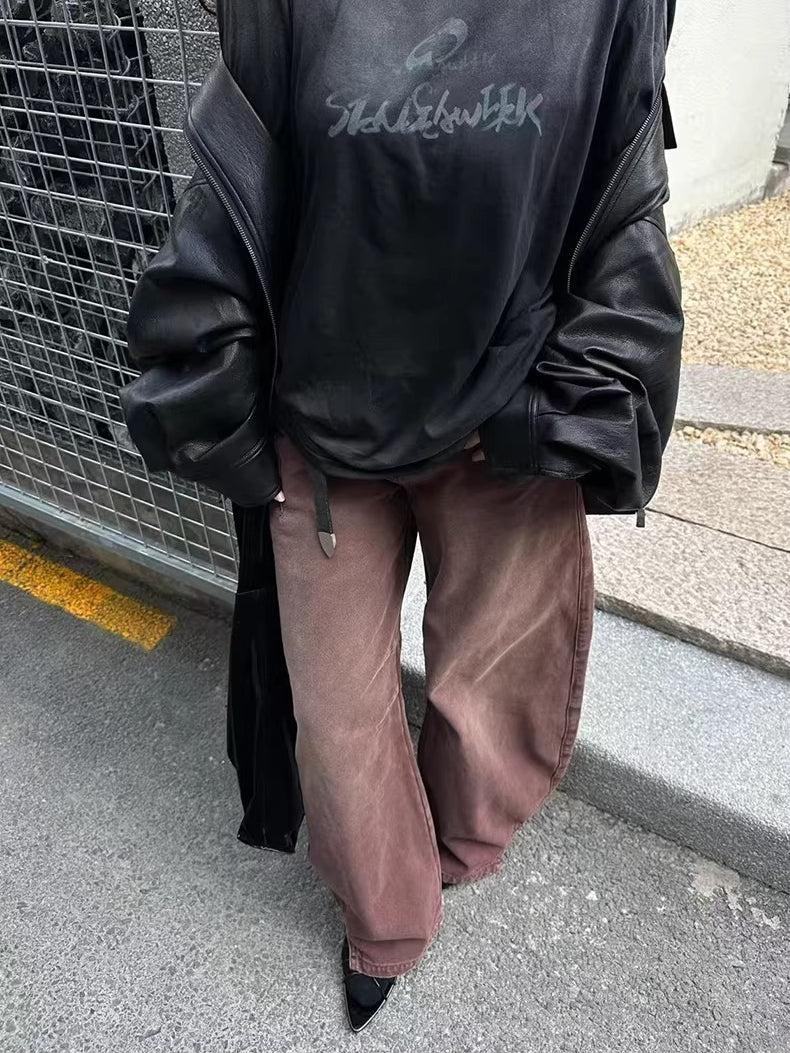 Spray-Wash Panelled Brushed Cargo Pants