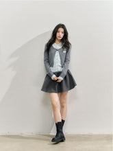 Lace Collar Fake Two-piece Cardigan - CHINASQUAD