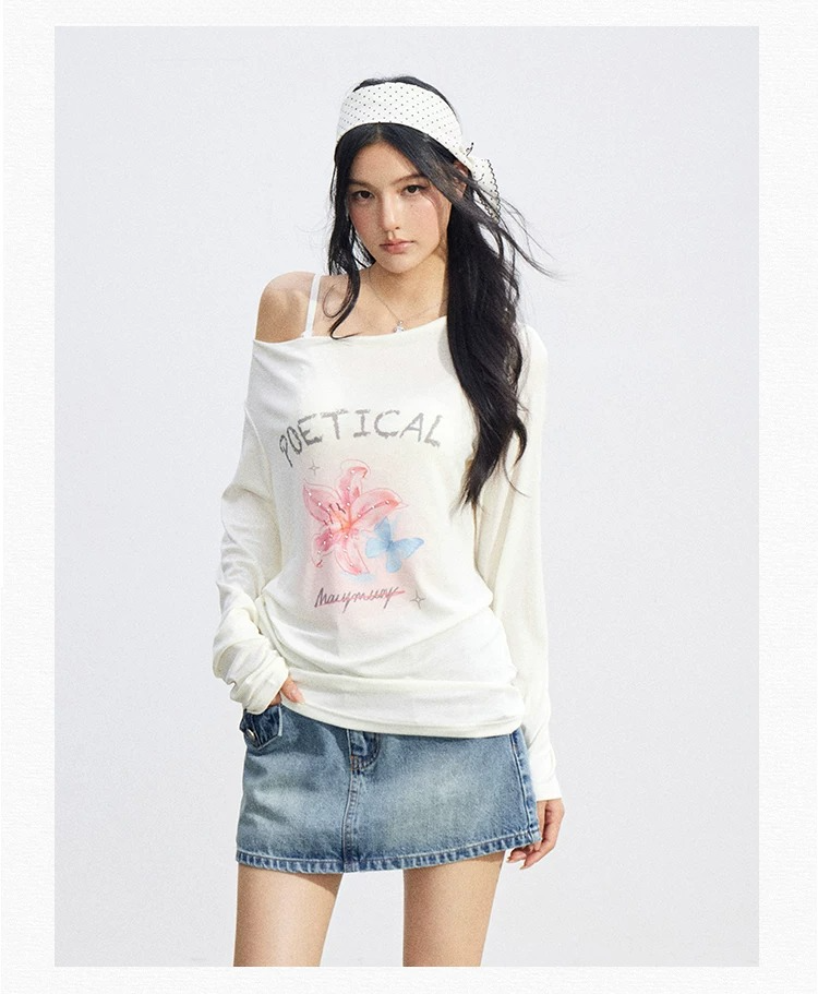 High-Waist Denim Skirt