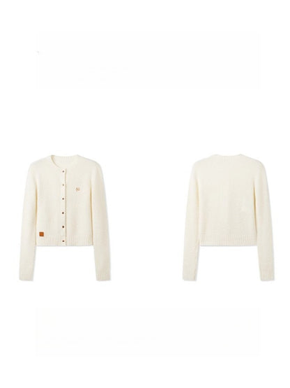 Polar Wool Loop Knit Cardigan