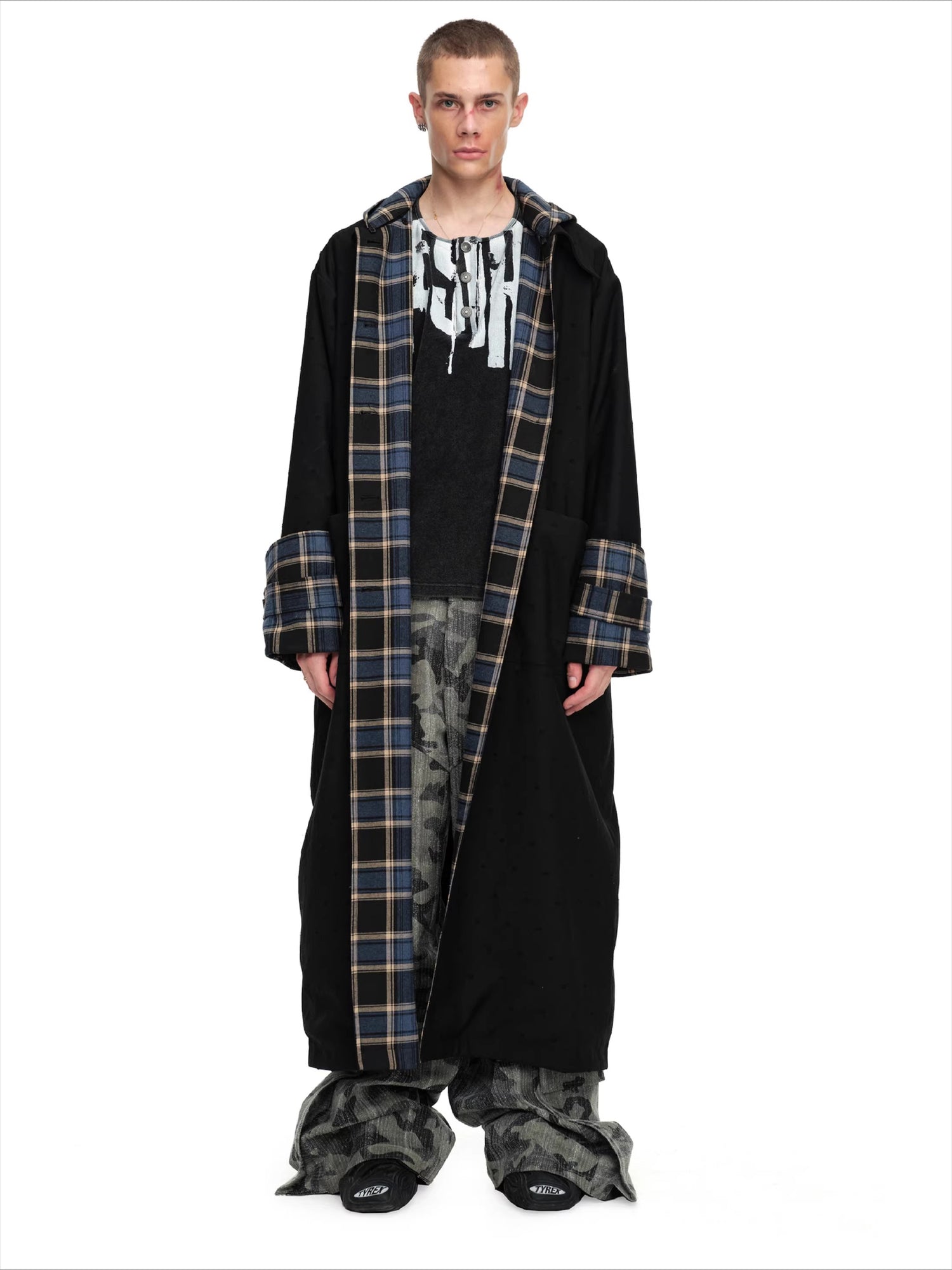 Reversible Hooded Long Coat