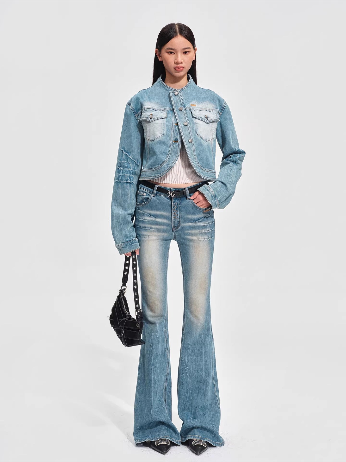 Washed Twill Denim Jacket