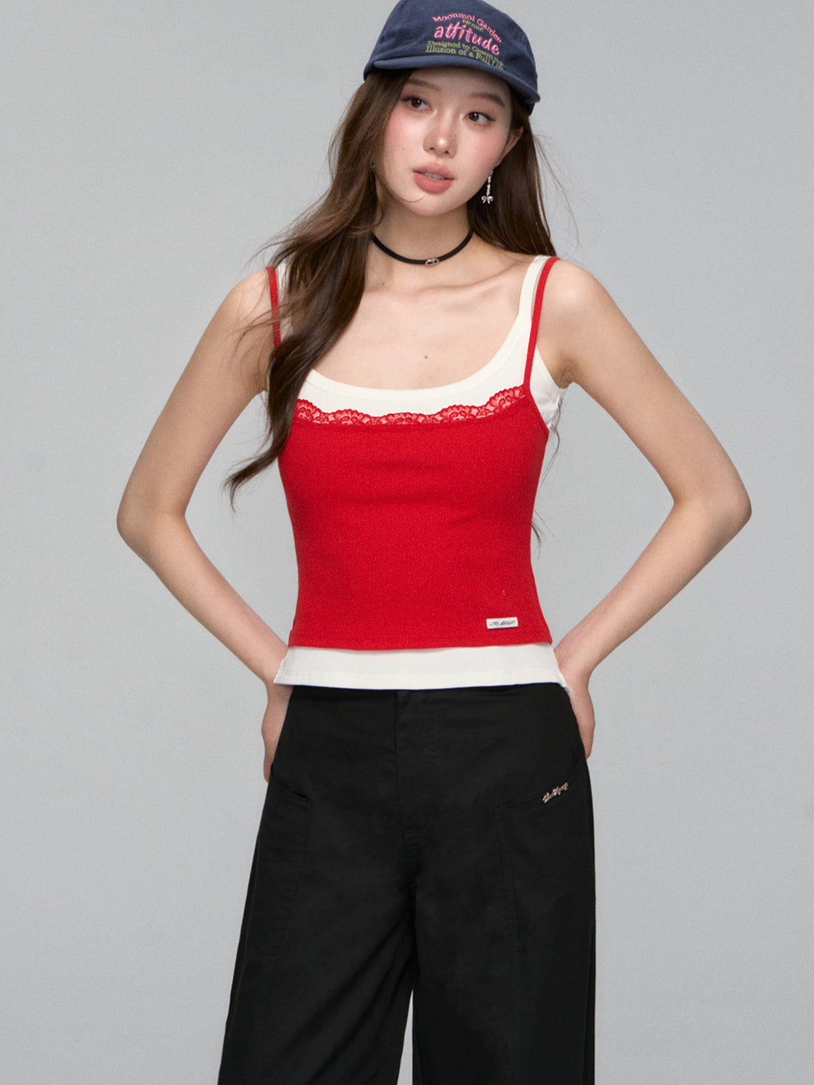 Lace-Trim Layered Camisole