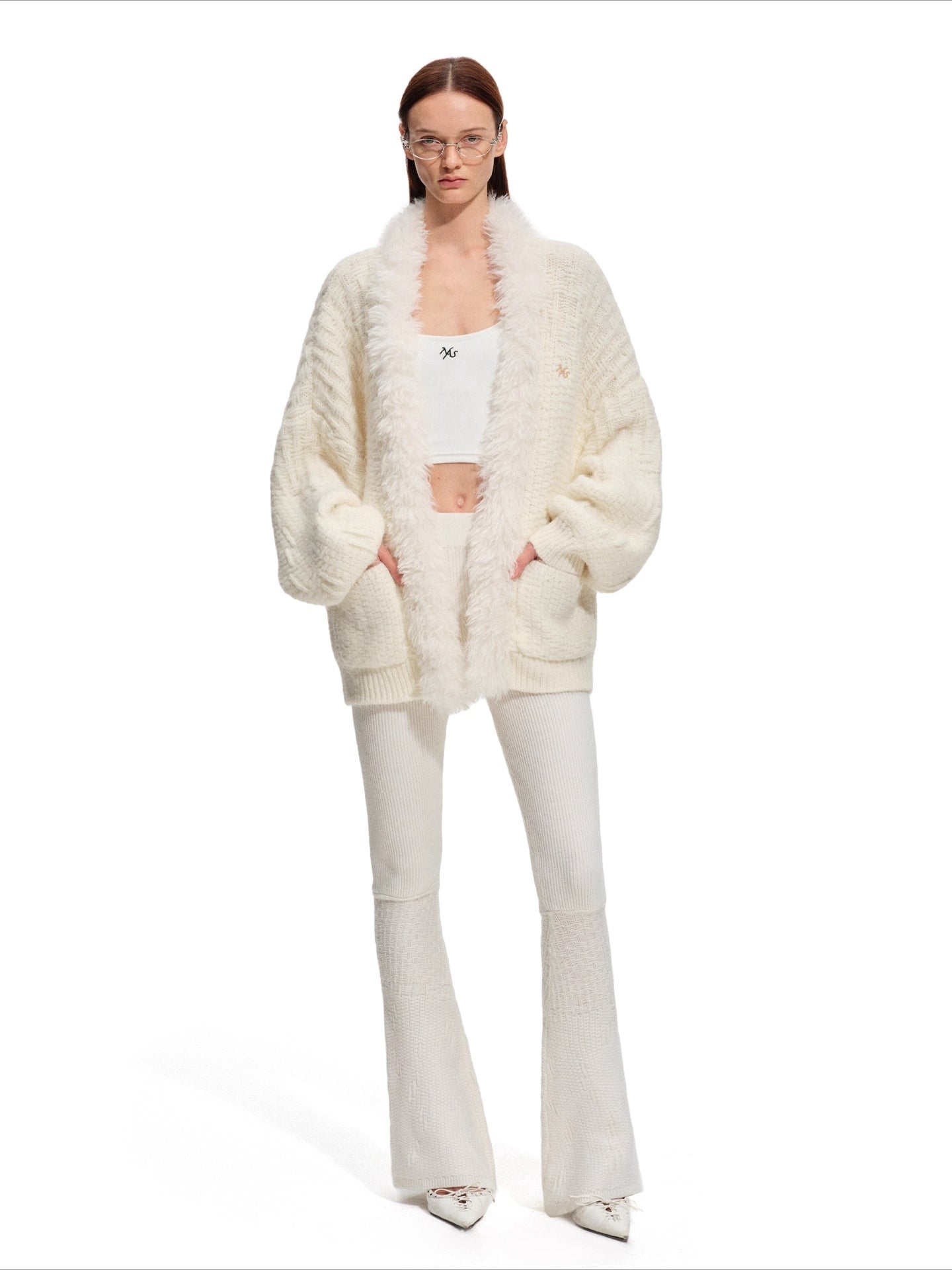 Polar Ribbed Knit Pants