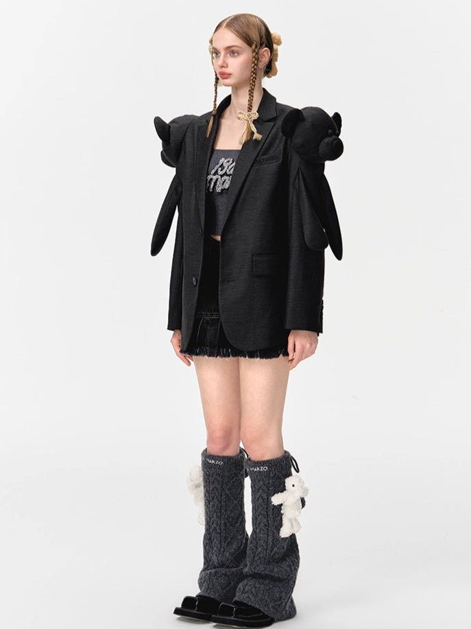 Plush Doll-Inspired Shark Hair Clip