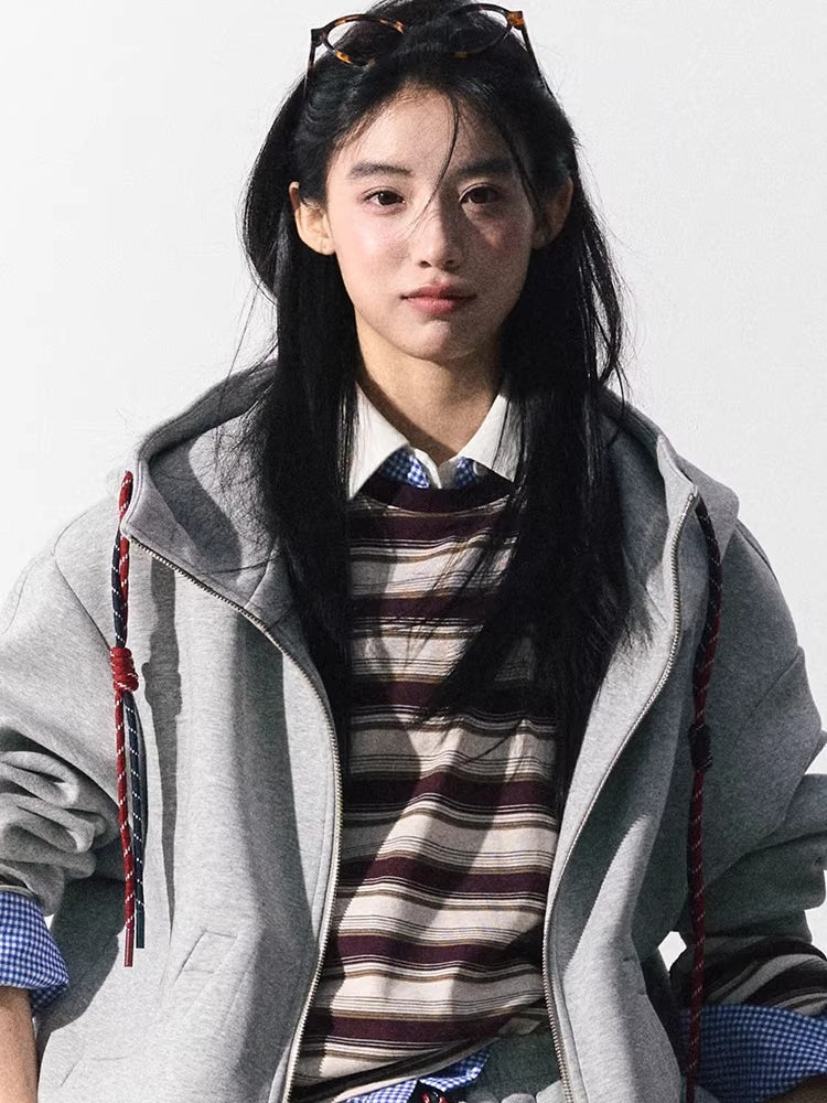 Miu-Inspired Varsity Sweatshirt &amp; Skirt Set