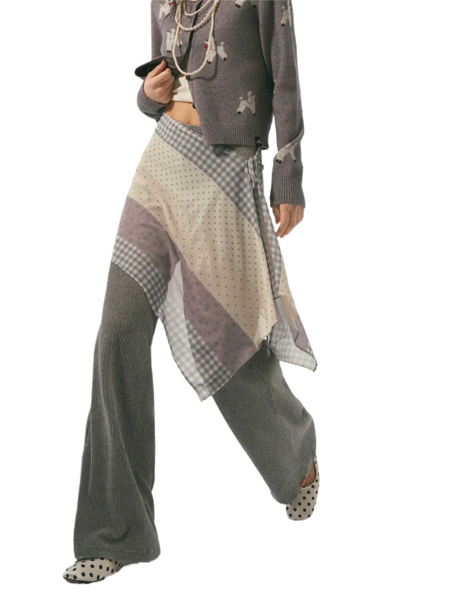Pants &amp; Tie-waist Apron Set