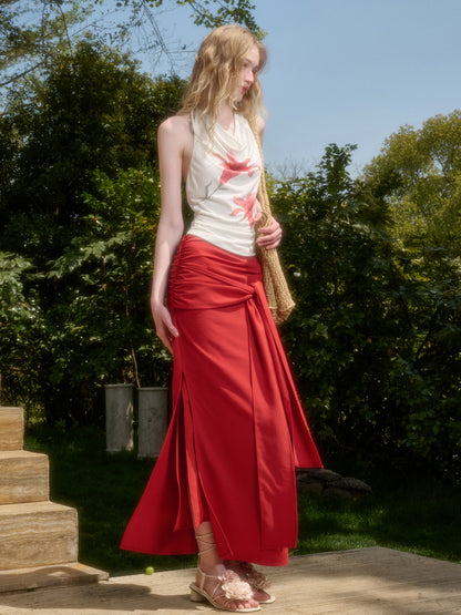 Perfumed Lily Top &amp; Skirt Set