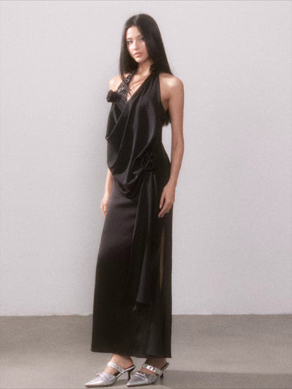 Tyndall Muse Satin Glow Maxi Dress