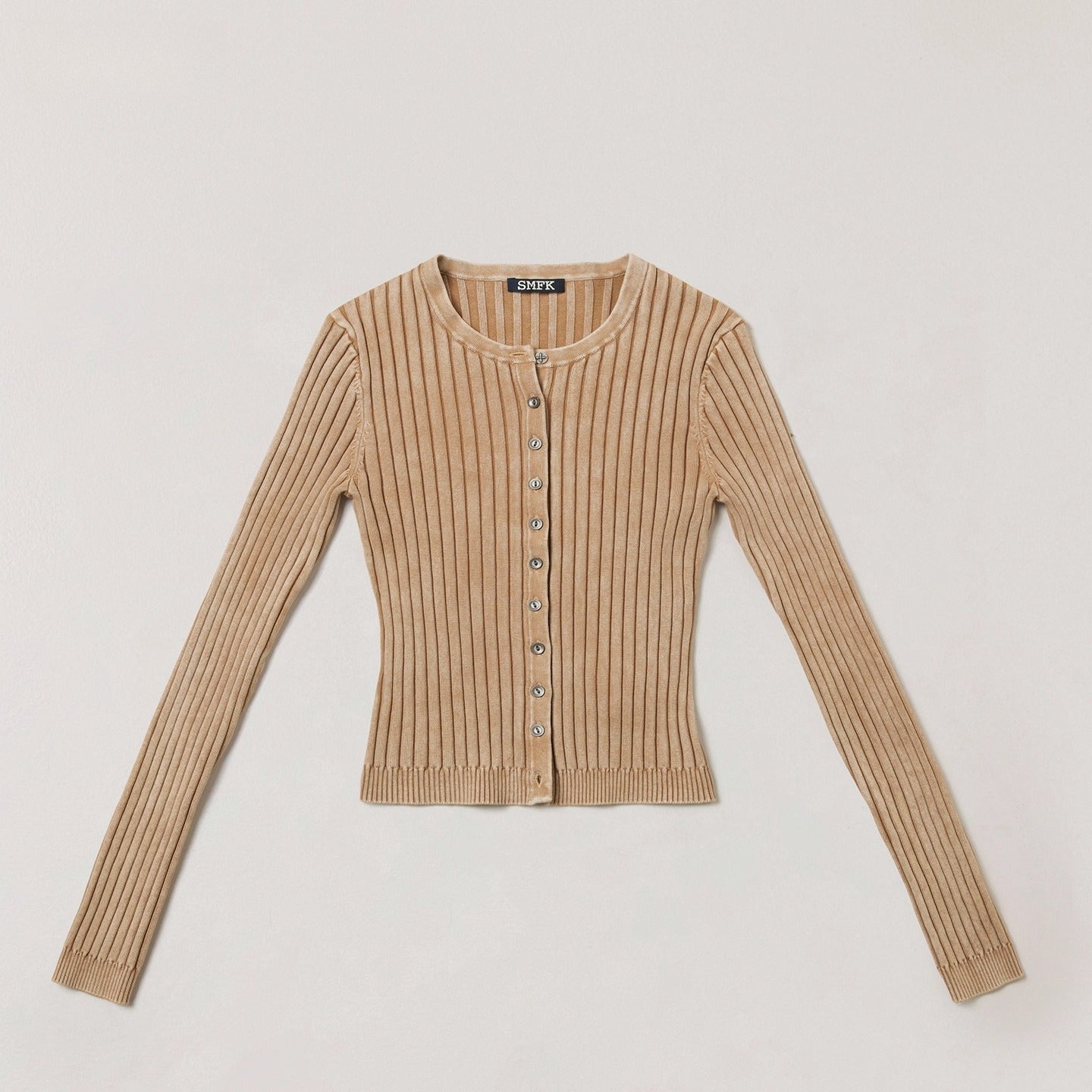 Wild Retro Ribbed Knit Cardigan