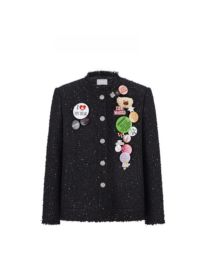 Badge Tweed Jacket