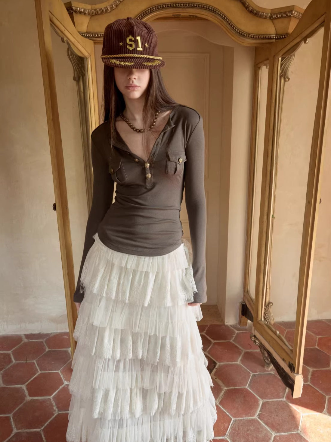 Drawstring Knit Bodycon Midi Dress