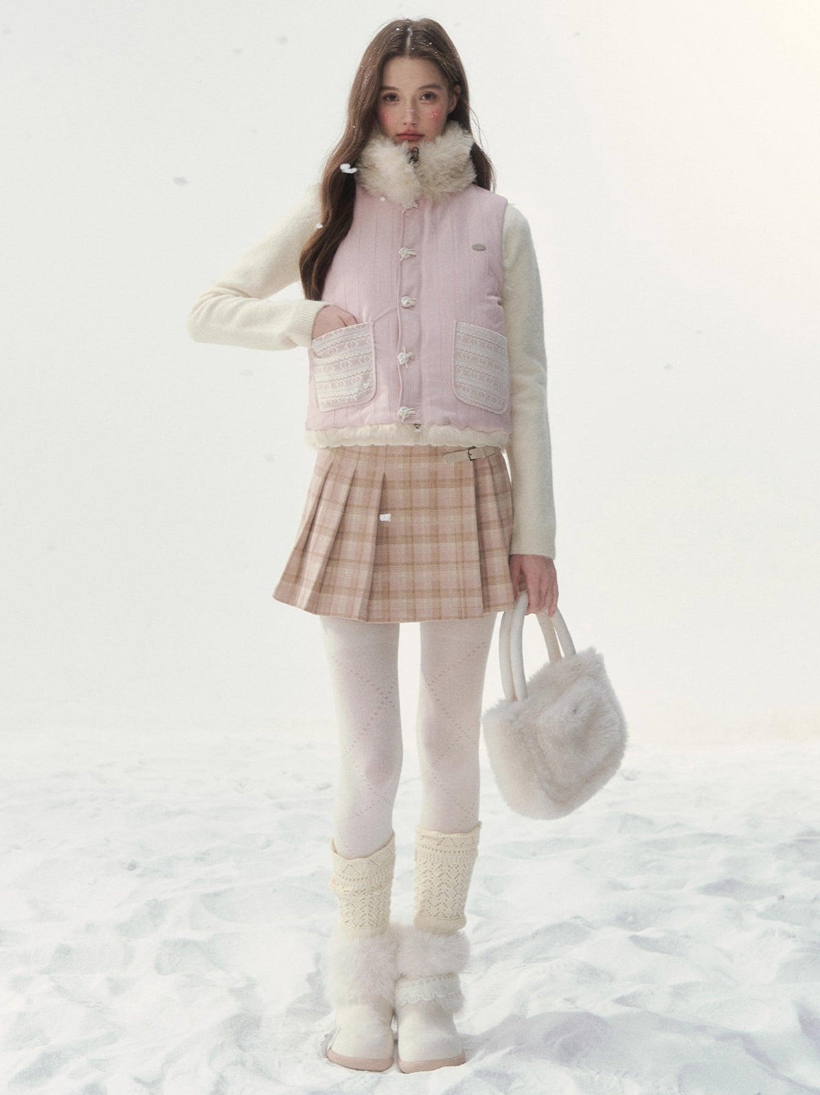 Reversible Vintage Faux-Fur Vest