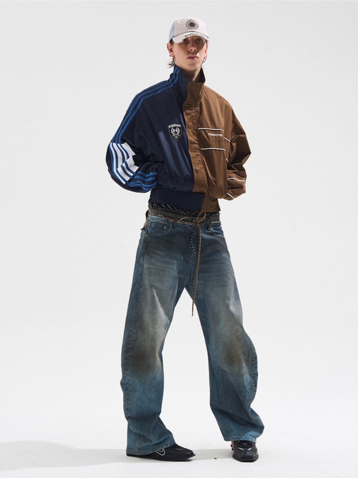 Yin-Yang Contrast Sports Short Jacket