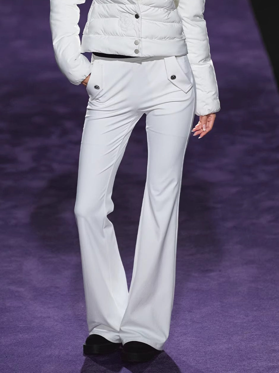 High-Waist Flared Stretch Yoga Pants