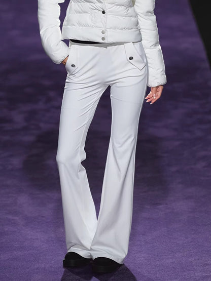 High-Waist Flared Stretch Yoga Pants