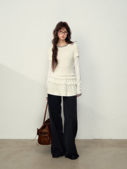 Layered Ruffled T-Shirt