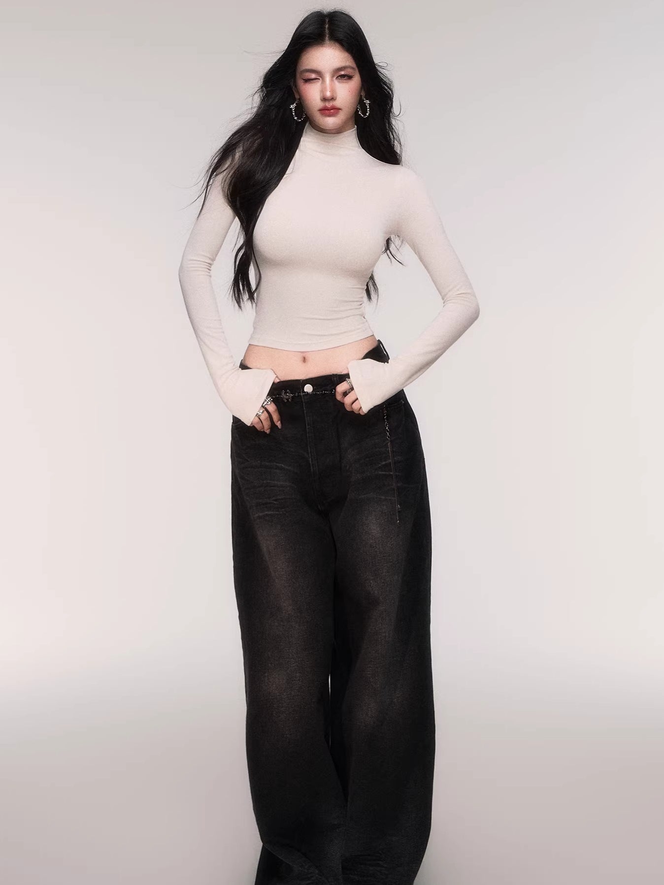 High-Stretch Mock-Neck Slim-Fit Base Layer