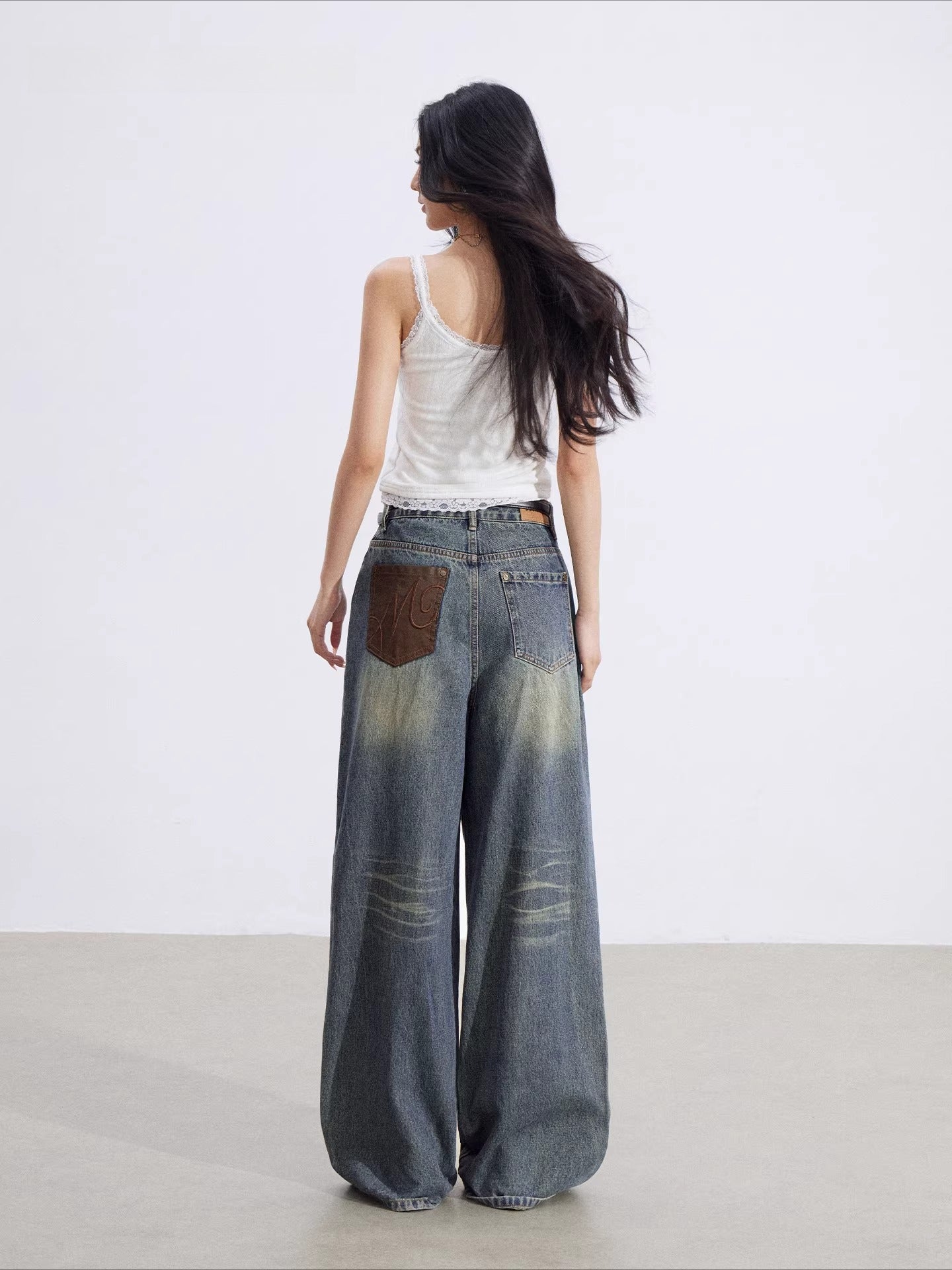 Lace-Trim V-Neck Knit Vest