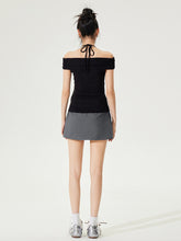 One-shoulder Tie-neck Top - CHINASQUAD