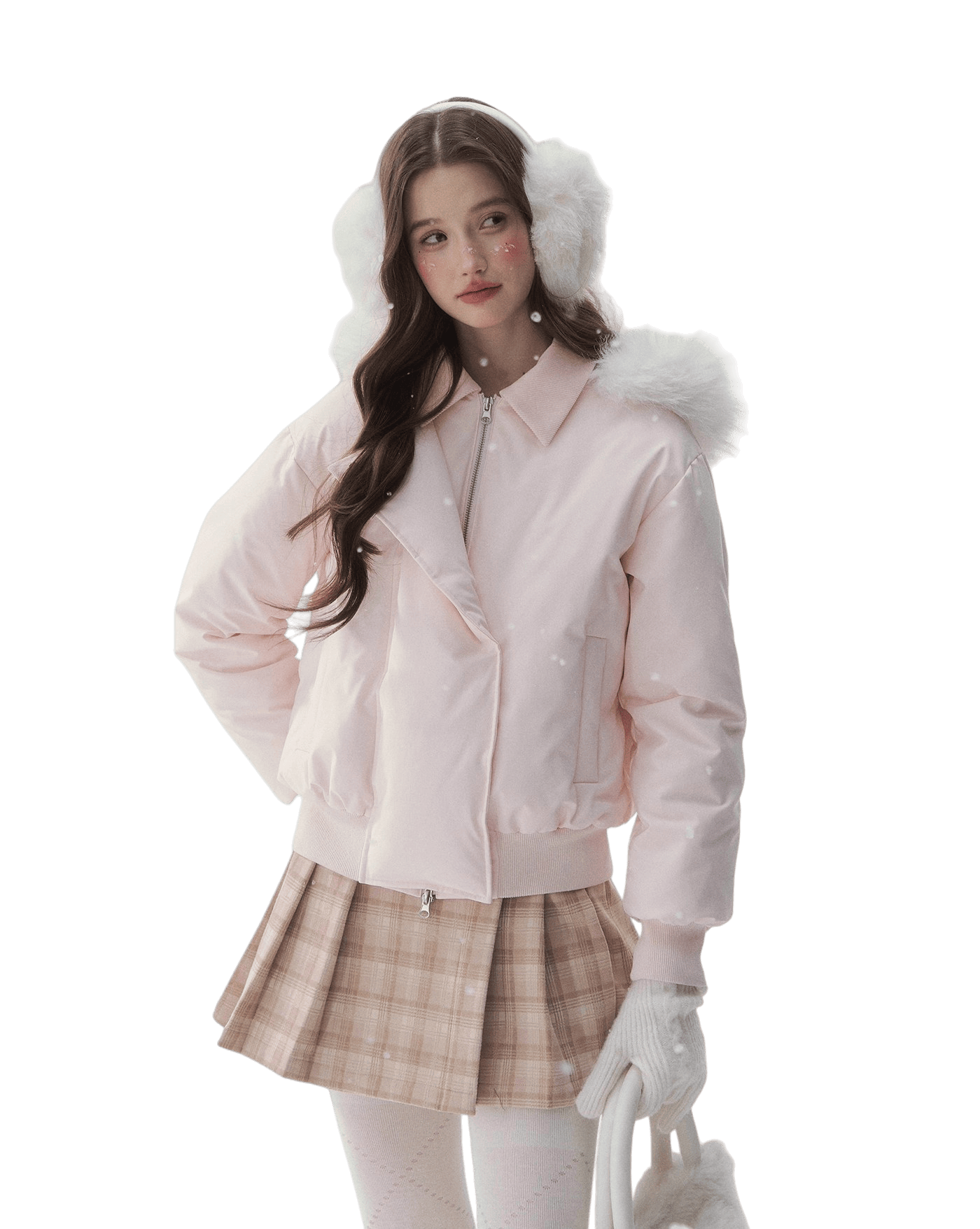 Faux-Fur Collar Down Jacket