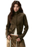 Bowknot Turtleneck Knit Cardigan Sweater - CHINASQUAD