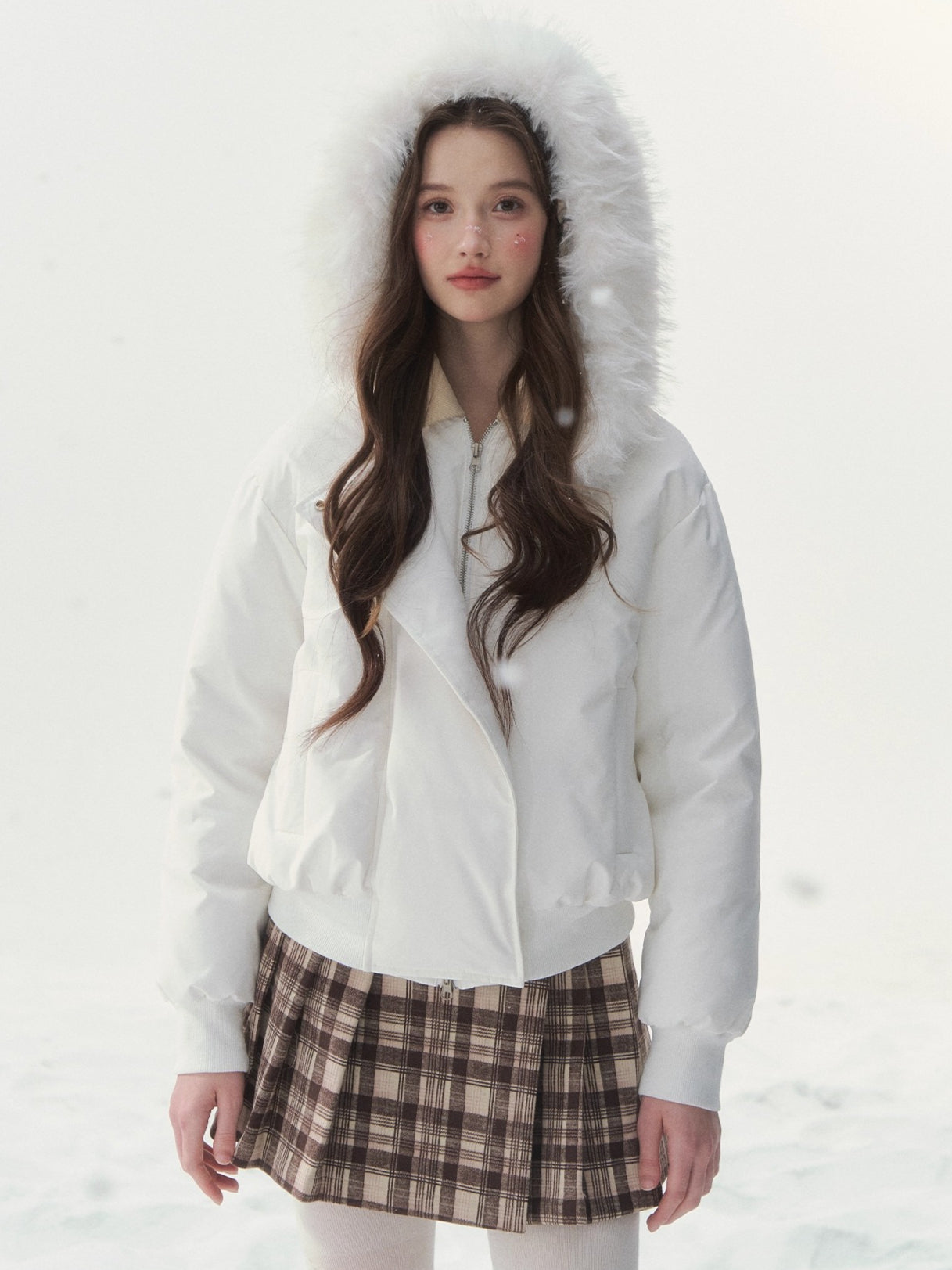 Faux-Fur Collar Down Jacket
